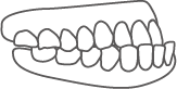 ガタガタな歯のイラスト